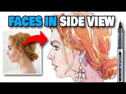 How To Sketch FACE IN SIDE View | Tutorial For Beginners