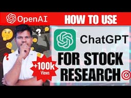 How to Use ChatGPT for Stock Analysis: A Complete Guide for Stock Investors! | Trade Brains