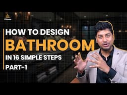 How to design BATHROOM in 16 simple steps. From start to completition in Hindi. PART 1