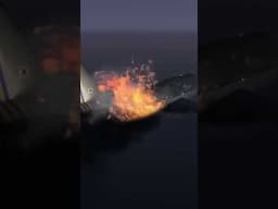 Airplane bursts into flames over the ocean! #aircrashinvestigation #aviation #airdisasters