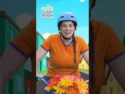 Pedal, pedal, pedal with Caitie! Pretend to ride your bike! 🚲 #caitiesclassroom #kidssongs #bicycle