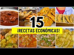 15 COMIDAS CASERAS ECONÓMICAS/FABI ZEA