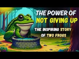 Never Give Up in Life: The Inspiring Story of Two Frogs | Motivational Journey | #buddhiststory