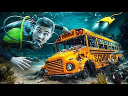 Found ABADONED SCHOOL BUS Underwater While Scuba Diving!