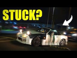 MX5 Gets Stuck On Speed Bumps At Reading Japanese Meet!