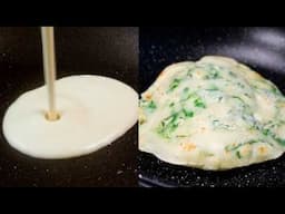 Ready In 5 Minutes! No Yeast No Rolling. Chapati/Flatbread Make With Liquid Dough