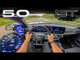 2025 FORD MUSTANG GT V8 // TOP SPEED AUTOBAHN (No Speed Limit) POV BY DUTCHCARS