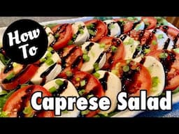 HOW TO MAKE A CAPRESE SALAD *OVER A BED OF SPINACH