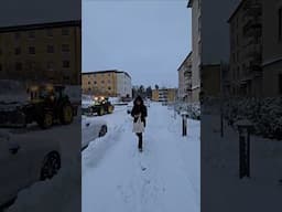 Heavy snow in Stockholm, Sweden | January 2025