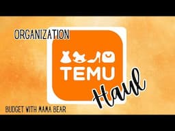 Organization Temu Haul | What did we get to stay organized?