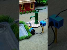 Mini hand pump project water with supply motor drink cow,hen #waterpump #shorts #116