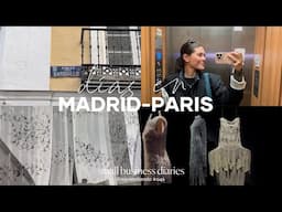 Días de trabajo entre Madrid y París 👩🏻‍💻🪡🗓️ | small business diaries