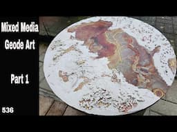 Creating Stunning Resin Geode Art: Mixed Media Tutorial Pt. 1