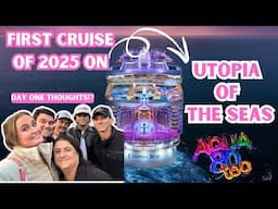 Our First Cruise of 2025 | New UTOPIA Of The Seas | Finally Trying Main Dining | Aqua Show & MORE!!