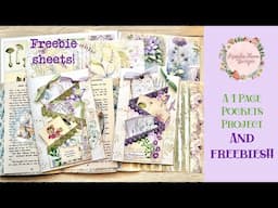 A 1 Page Pockets Page & FREEBIES!