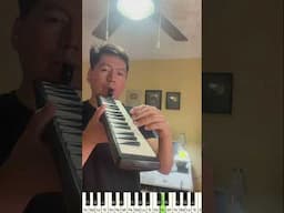 Tocando Mingle Game del Juego del Calamar 2 en mi Melódica Económica #melodica #piano #cover