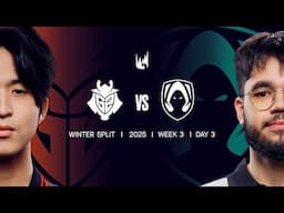 G2 v TH | 2025 LEC Winter | Week 3 Day 3 | G2 Esports vs Team Heretics