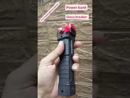 Emergency Torch with power bank & glass breaker budget friendly & easy to carry #torch #aroonkumar