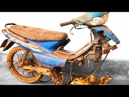 Full Restoration Honda Wave Alpha | Restoration Old Abadoned Motorcycle Honda 100cc Ep.2