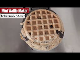 Mini Waffle Maker Review, bella Snack & Store