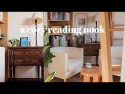 Create a peaceful reading nook | Reading corner setup for small home/apartment 📖  🏡