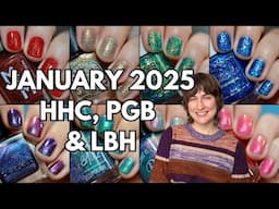 January 2025 HHC, Polished Gamers & Little Box of Horrors nail polish swatches