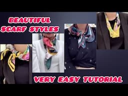 Beautiful and trendy scarf styles for women. Scarf fashion ideas.