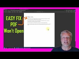 SOLVED: PDF Won't Open - Please Wait Message