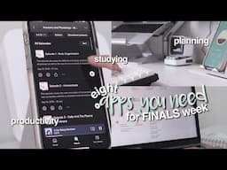 8 apps & websites YOU NEED for *FINALS* WEEK ☕️ studying, planning, staying focused for students