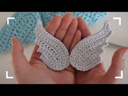 Crochet Easy Angel Wings ⭐ Crochet for Beginners!