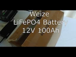 WEIZE 12V 100Ah 1280Wh Lithium Battery. Only 229.99!