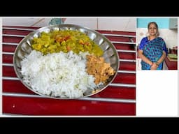 Lunch/dinner Recipes I Indian Vegetarian I Podalangai/Snakegourd Kootu & Thengai Thogayal