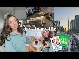 PRODUCTIVE DAYS 🌱 book reviews (fiction & non-fiction) HIIT workout, Blow-Out routine | VLOG