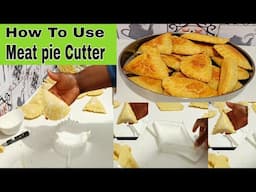 How To Use Meat Pie Cutter To Cut Your Meat Pie Dough #meatpie #meatpiecutter #smallchops