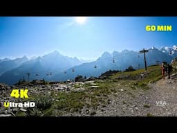 Virtual Run 4k Chamonix Haute - Savoie Mont Blanc - Virtual Scenery for Treadmill