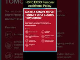 HDFC ERGO PERSONAL ACCIDENTAL POLICY #insurance