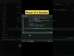 Java Program to find power of a number #javatutorial #javaprogramming