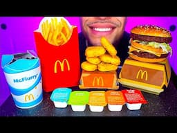 ASMR MCDONALD'S CHICKEN NUGGETS BIG MAC BIG BITES EATING COMMERCIAL CHANNEL MUKBANG OREO MCFLURRY