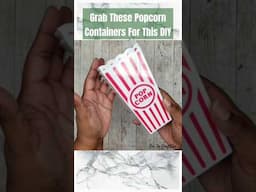 🔥 Grab These DT Popcorn Containers for this Decor DIY Idea! #dollartreediy #shesocraftdee #shorts