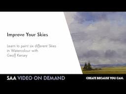 Watercolour Tutorial | Improve Your Skies in Watercolour with Geoff Kersey | SAA Archives