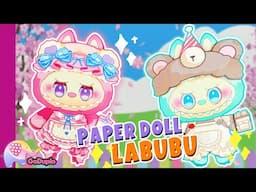 Ada LABUBU Super Syantik~ DIY Paper Doll Labubu ! - Goduplo TV