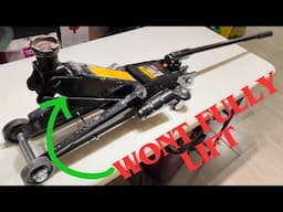 How To Fix A Floor Jack That Wont Lift Or Pump Up All The Way