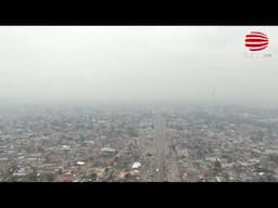 KINSHASA: vue du ciel, imagerie aerienne de kinshasa, debonhomme