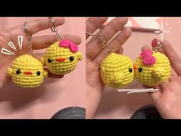 Pollitos besucones- Tutorial crochet