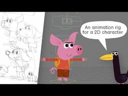 Animation Rig Demo for 2D Cartoon Characters