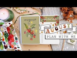 PLAN WITH ME 🍓 August 2021 Bullet Journal (strawberry theme 🙃✨)