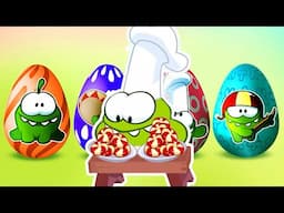 English Lesson ✏️ Om Nom Breaks Eggs 🤣