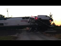 Passenger train hits multiple cars and semi!