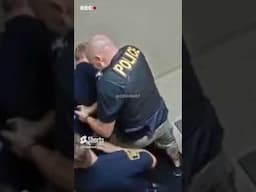 Suspect Grabs Officer's Gun #viral #interrogation #criminal #cctv #police #suspect