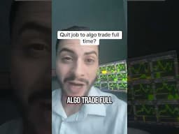 Al￼go trading full-time harsh reality #trading #tradingbots #algotrading #tradingbot